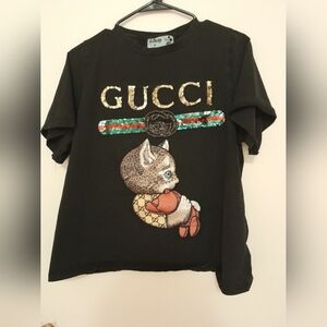 Cool Sequined Embroidered Shirt